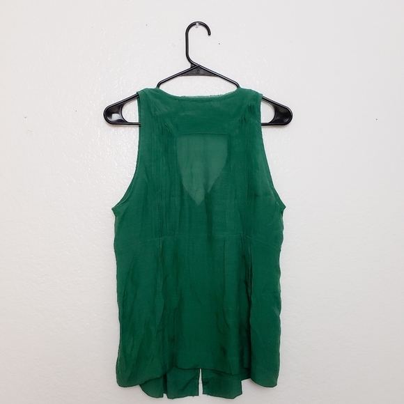 Anthropologie Maeve Saona Swing Pleated Tank Top - Picture 3 of 5
